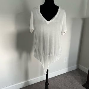 White T-shirt Bodysuit